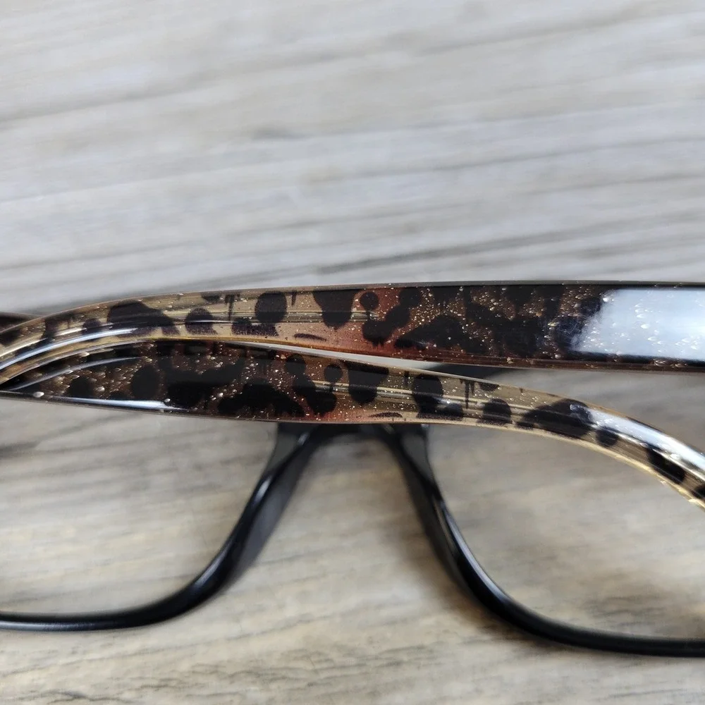 Coach Eyeglasses Frames HC 6082 T 5353 Black/Wild Beast Animal Print 53-17-135